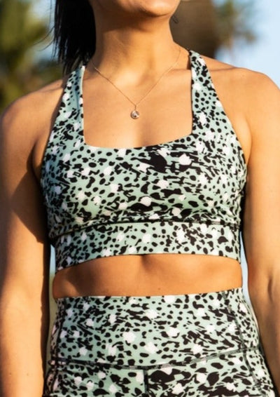 LUXE RANGE GREEN SPORTS BRA