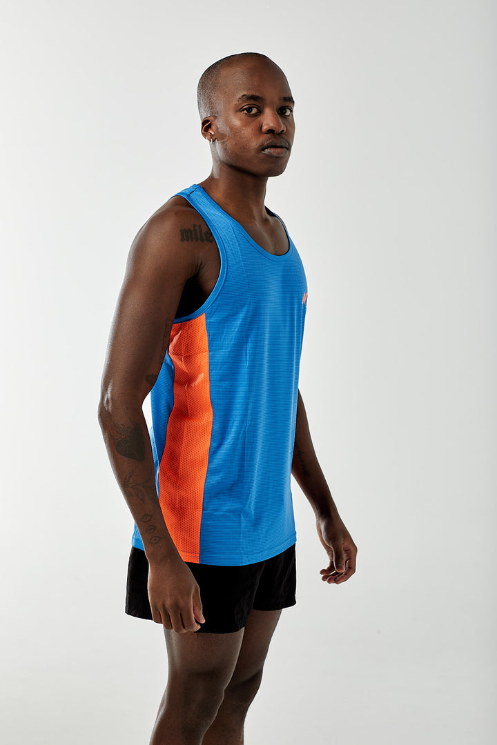 VERT 1.0 Flxlite Run Singlet - Blue/Orange – NFE Apparel