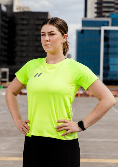 Ladies Fluro Flex Run Shirt